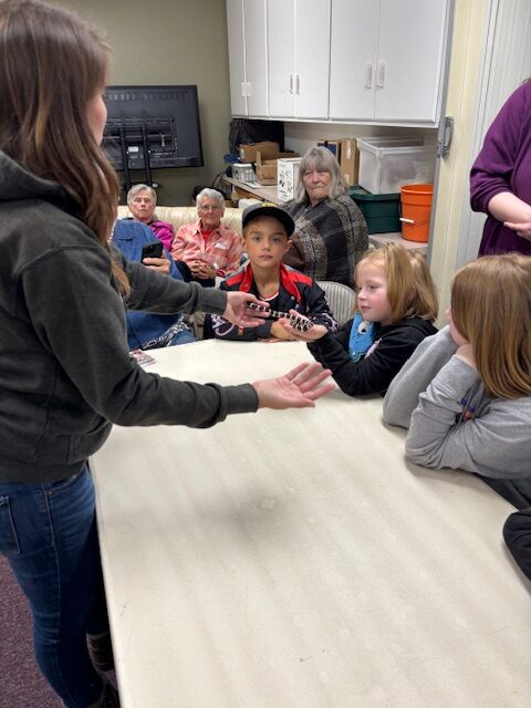A reptile demonstration hosted at the church
